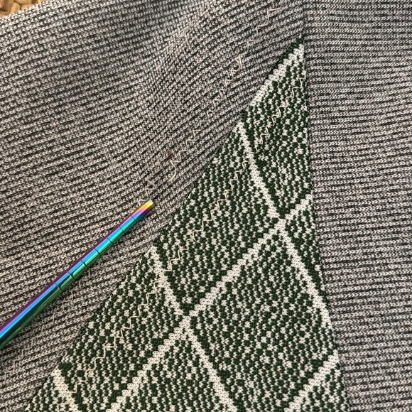 70s Diamond Checkered Cardigan - Picture 14 of 14